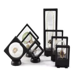 12pcs-3d-floating-thin-film-jewelry-storage-box-transparent-frame-display-case-holder-for-ring-necklace-bracelet-earring-dustproof-challenge-coin-medallion-display-case-stand-2