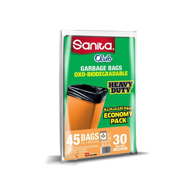 Buy Sanita Club Biodegradable Garbage Bags 70 Gallons - 10 Packs