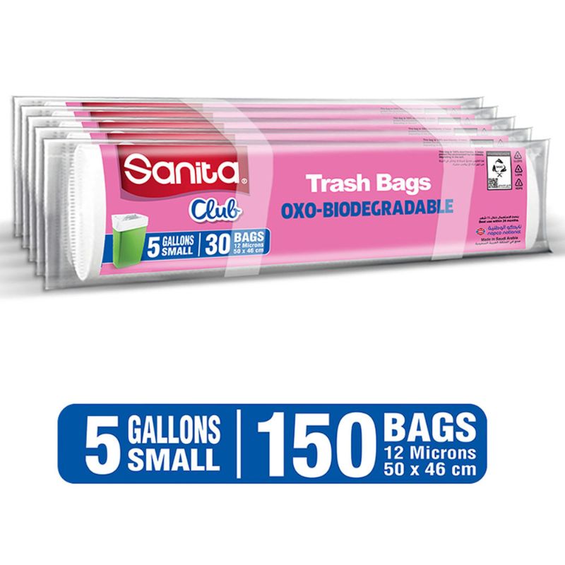 Buy Sanita Club Biodegradable Garbage Bags 70 Gallons - 10 Packs