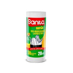 Sanita - Easy Tie Garbage Bags Biodegradable 20 Gallons 30 Bags