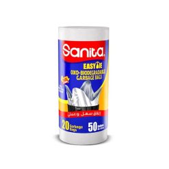 Sanita - Easy Tie Garbage Bags Biodegradable - 50 Gallons