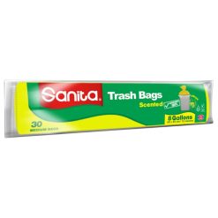 Sanita - Large Trash Bags Biodegradable, 8 Gallons - 30 Bags