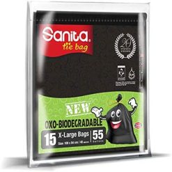 Sanita - Tie Bags Biodegradable 55 Gallons - 15 Bags